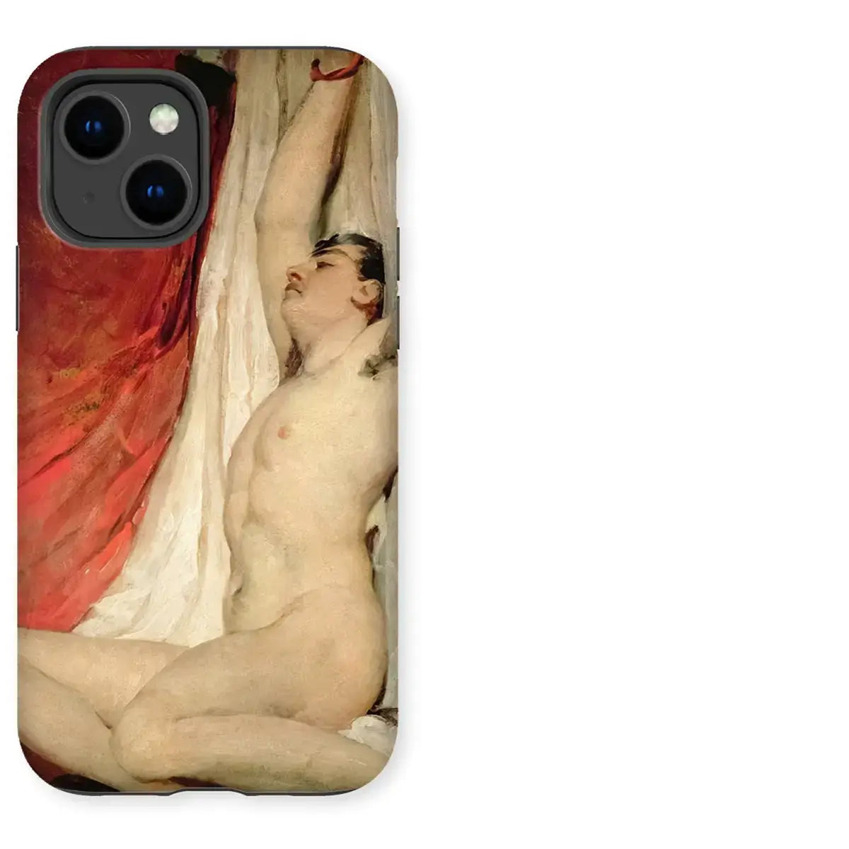 Male nude figure iPhone case capturing art history for iPhone cases enthusiasts
