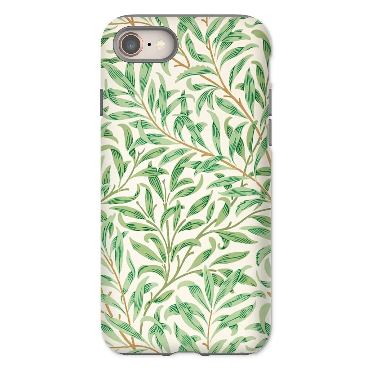 Willow Bough - William Morris Leaf Motif Pattern Iphone Case 8 / Matte Mobile Phone Cases