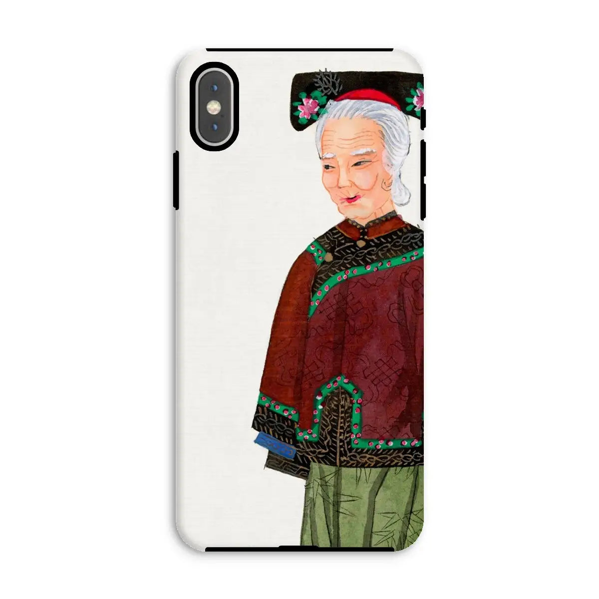 Grand Dame - Qing Dynasty Manchu Fashion Art Iphone Case Xs Max / Matte Mobile Phone Cases