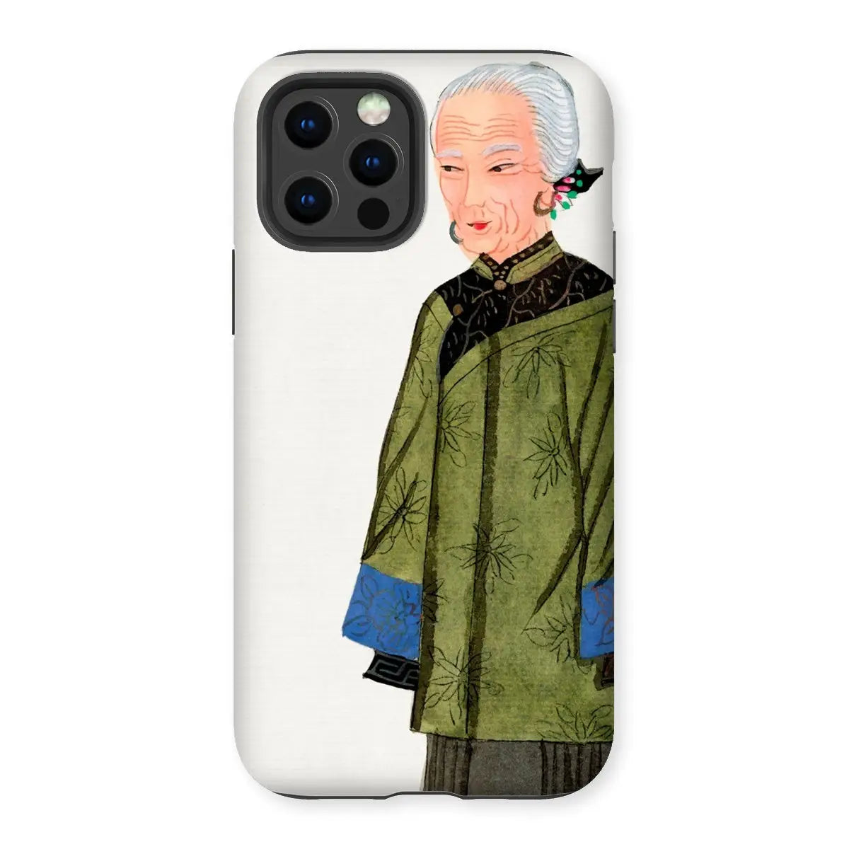 Grand Dame - Qing Dynasty Manchu Fashion Art Iphone Case 12 Pro / Matte Mobile Phone Cases