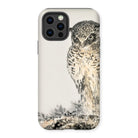 Owl and Fir Tree - Numata Kashu Kachō-e Iphone Case 12 Pro / Matte Mobile Phone Cases