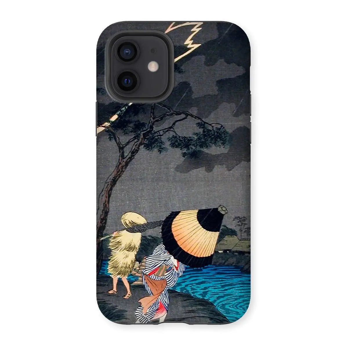 Thunderstorm at Tateishi - Takahashi Shōtei Art Iphone Case 12 / Matte Mobile Phone Cases