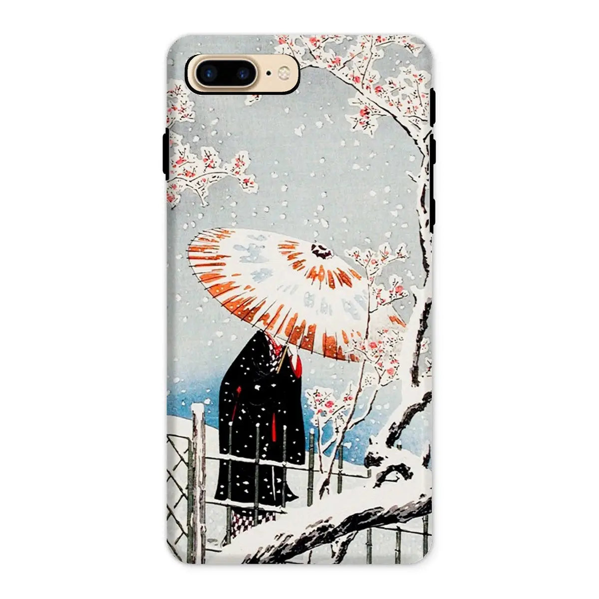 Plum Tree in Snow - Hiroaki Takahashi Shin-hanga Iphone Case 8 Plus / Matte Mobile Phone Cases