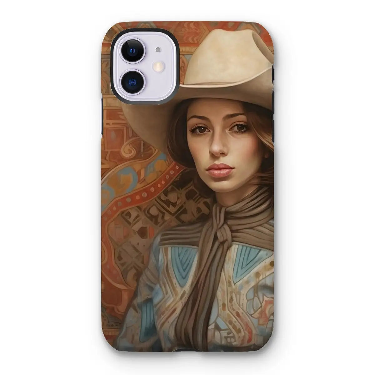 Anahita - Lesbian Cowgirl Sapphic Art Iphone Case 11 / Matte Mobile Phone Cases