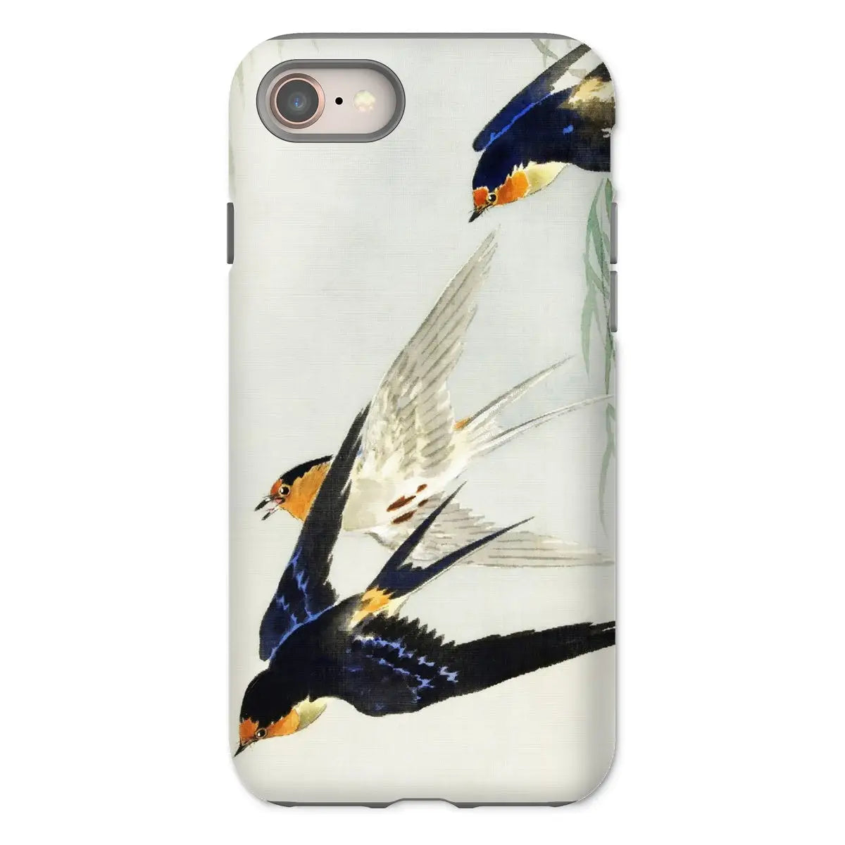 3 Birds in Flight - Ohara Koson Kachō-e Iphone Case 8 / Matte Mobile Phone Cases