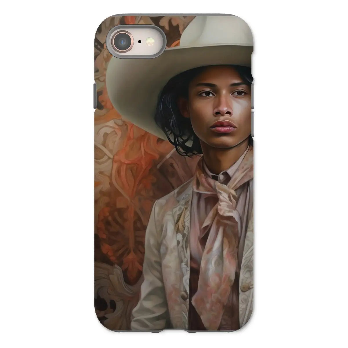 Arjuna - Gay South Asian Cowboy Dandy Art Iphone Case 8 / Matte Mobile Phone Cases