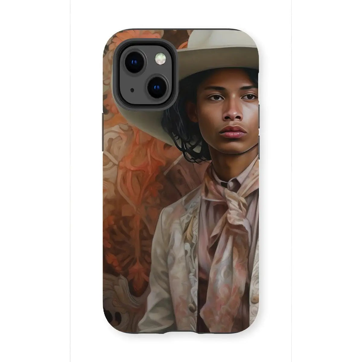 Arjuna - Gay South Asian Cowboy Dandy Art Iphone Case 13 Mini / Matte Mobile Phone Cases