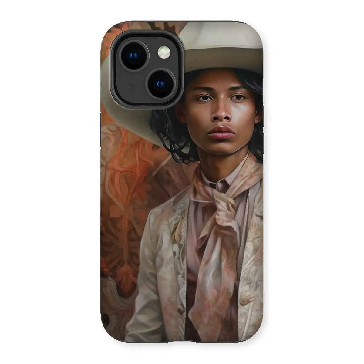 Arjuna - Gay South Asian Cowboy Dandy Art Iphone Case 14 Plus / Matte Mobile Phone Cases