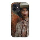 Arjuna - Gay South Asian Cowboy Dandy Art Iphone Case 12 / Matte Mobile Phone Cases