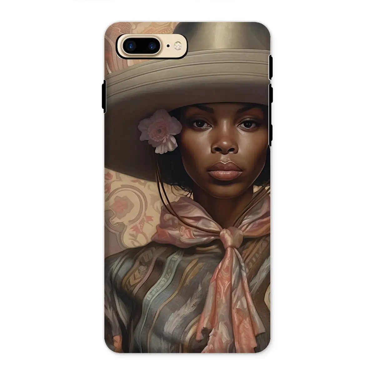 Sadie - Black Sapphic Cowgirl Iphone Case 8 Plus / Matte Mobile Phone Cases