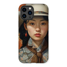 Zhi - Chinese Sapphic Cowgirl Art Iphone Case 14 Pro Max / Matte Mobile Phone Cases