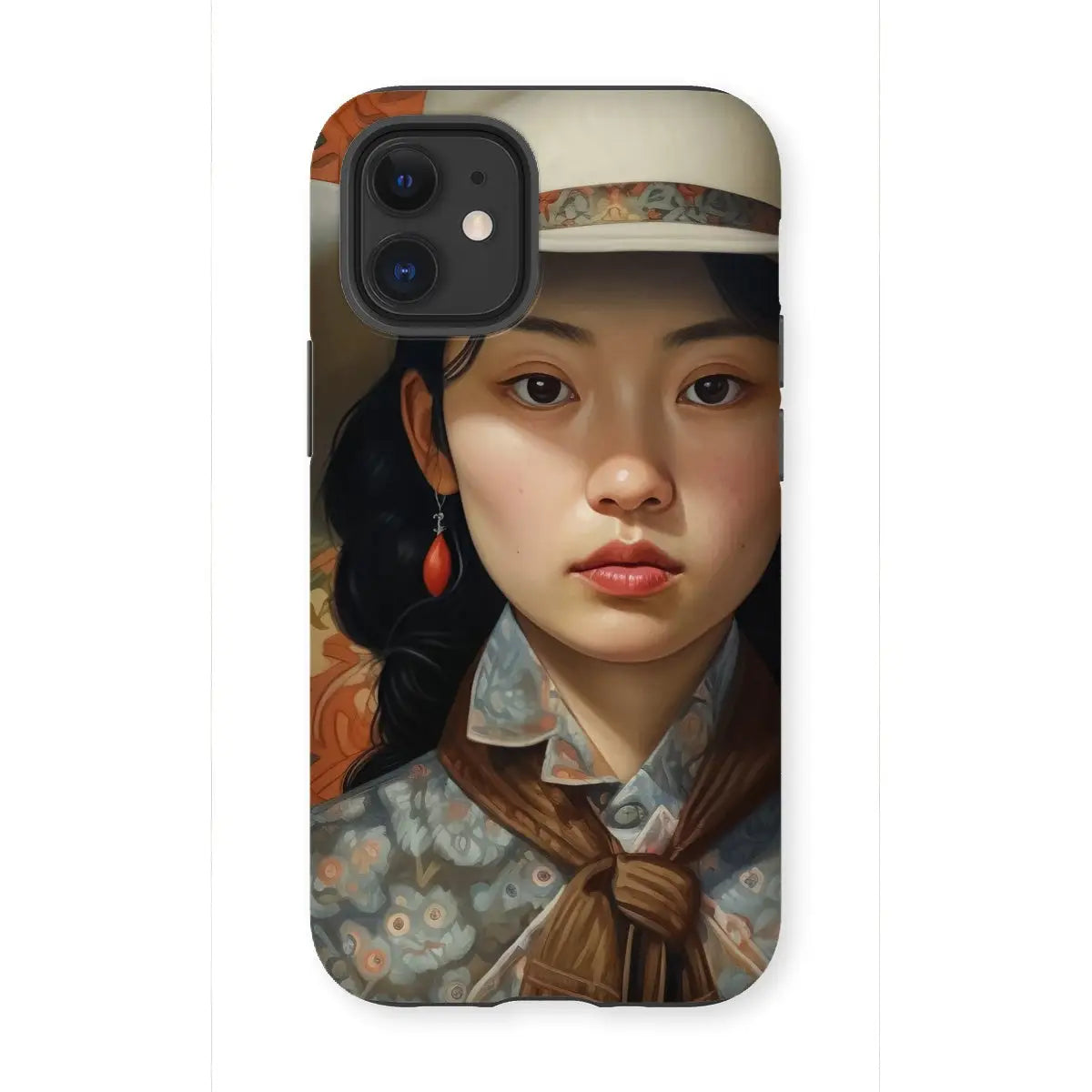 Zhi - Chinese Sapphic Cowgirl Art Iphone Case 12 Mini / Matte Mobile Phone Cases