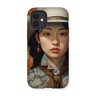 Zhi - Chinese Sapphic Cowgirl Art Iphone Case 12 Mini / Matte Mobile Phone Cases