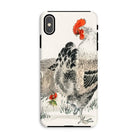 Cockerels - Numata Kashu Japanese Art Iphone Case Xs Max / Matte Mobile Phone Cases