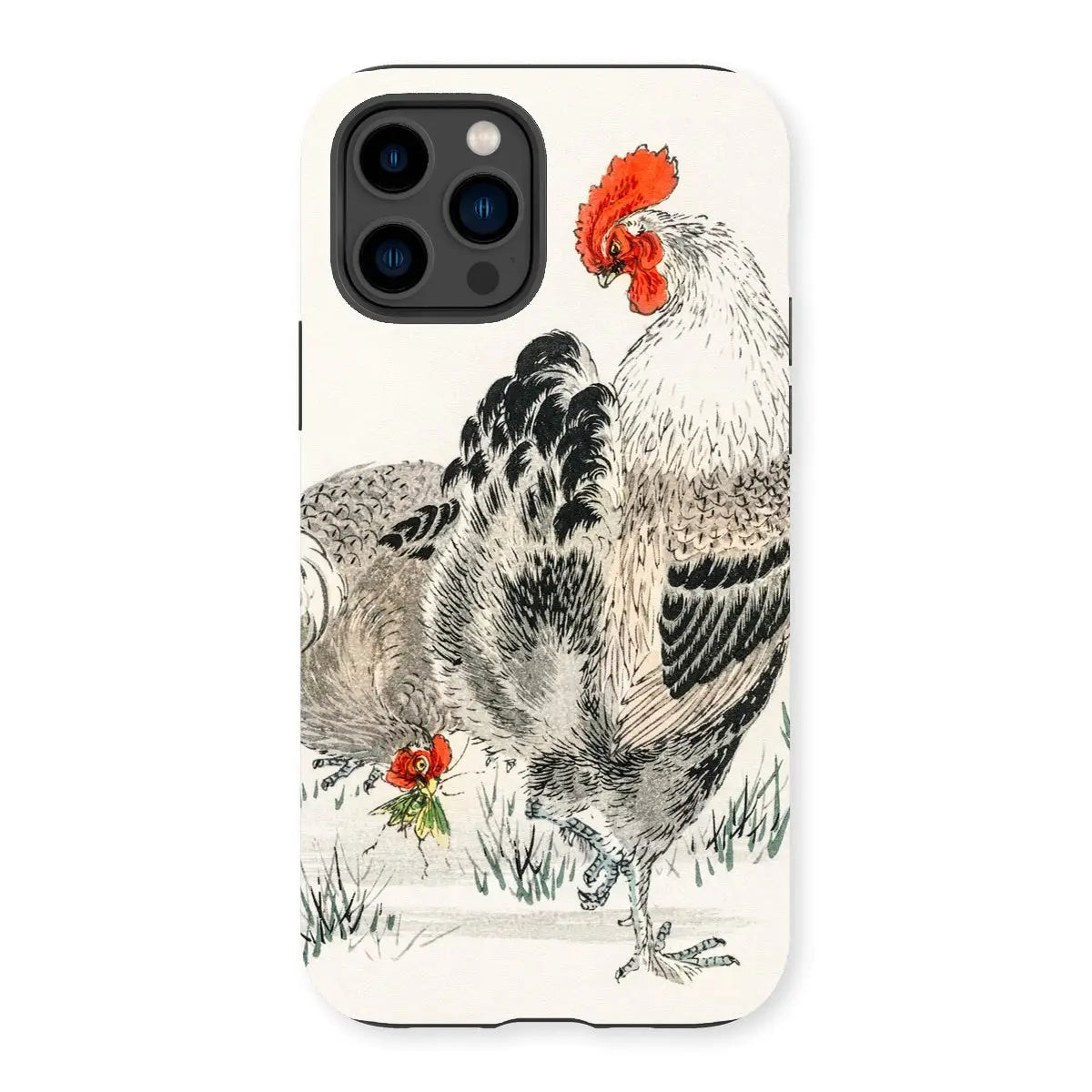 Cockerels - Numata Kashu Rooster Art Iphone Case 14 Pro / Matte Mobile Phone Cases