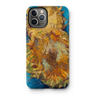 Sunflowers - Vincent Van Gogh Post Impressionist Iphone Case 11 Pro / Matte Mobile Phone Cases