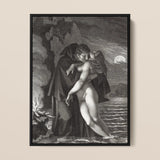 Phrosine and Melidore - Pierre Paul Prud’hon Art Print / Canvas, 12x16’’ / 31x41cm / Black Frame, Posters Prints & Visual Artwork, Toby Leon