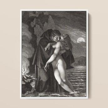 Phrosine and Melidore - Pierre Paul Prud’hon Art Print / Canvas, 12x16’’ / 31x41cm / White Frame, Posters Prints & Visual Artwork, Toby Leon