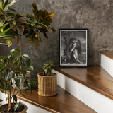 Phrosine and Melidore - Pierre Paul Prud’hon Art Print, Framed Black White Artwork Dramatic Embrace