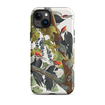 Pileated Woodpecker - John James Audubon Iphone Case, 15 Plus / Matte, Woodpecker-themed Phone Case
