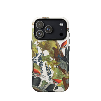 Pileated Woodpecker - John James Audubon Phone Case Iphone 17 Pro / Matte Iphone 13 Pro Max Case Woodpecker Design Green John James
