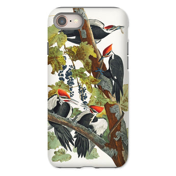 Pileated Woodpecker - John James Audubon Phone Case Iphone 8 / Matte Woodpecker-themed Phone Case John James Audubon, American Sparrow