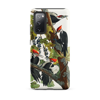 Pileated Woodpecker - John James Audubon Samsung Case, Galaxy S20 Fe / Matte, Phone Case Illustration Pileated Woodpeckers Branch Grapes