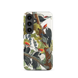 Pileated Woodpecker - John James Audubon Samsung Case, Galaxy S24 / Matte, Smartphone Case Adorned Illustration Woodpeckers Grapevines