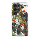 Pileated Woodpecker John James Audubon Samsung Case, Galaxy S25 Ultra / Matte, Smartphone Case Detailed Illustration Woodpeckers Foliage