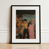 Pin-up - Gay Rajasthani After Party Art Print / Canvas, 12x16’’ / 31x41cm / Black Frame / Matboard, Posters Prints & Visual Artwork, Toby