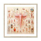 Pink Mama Moth - Alien Species Taxonomy Art Print, Pink Winged Insect Delicate Antennae Segmented Body