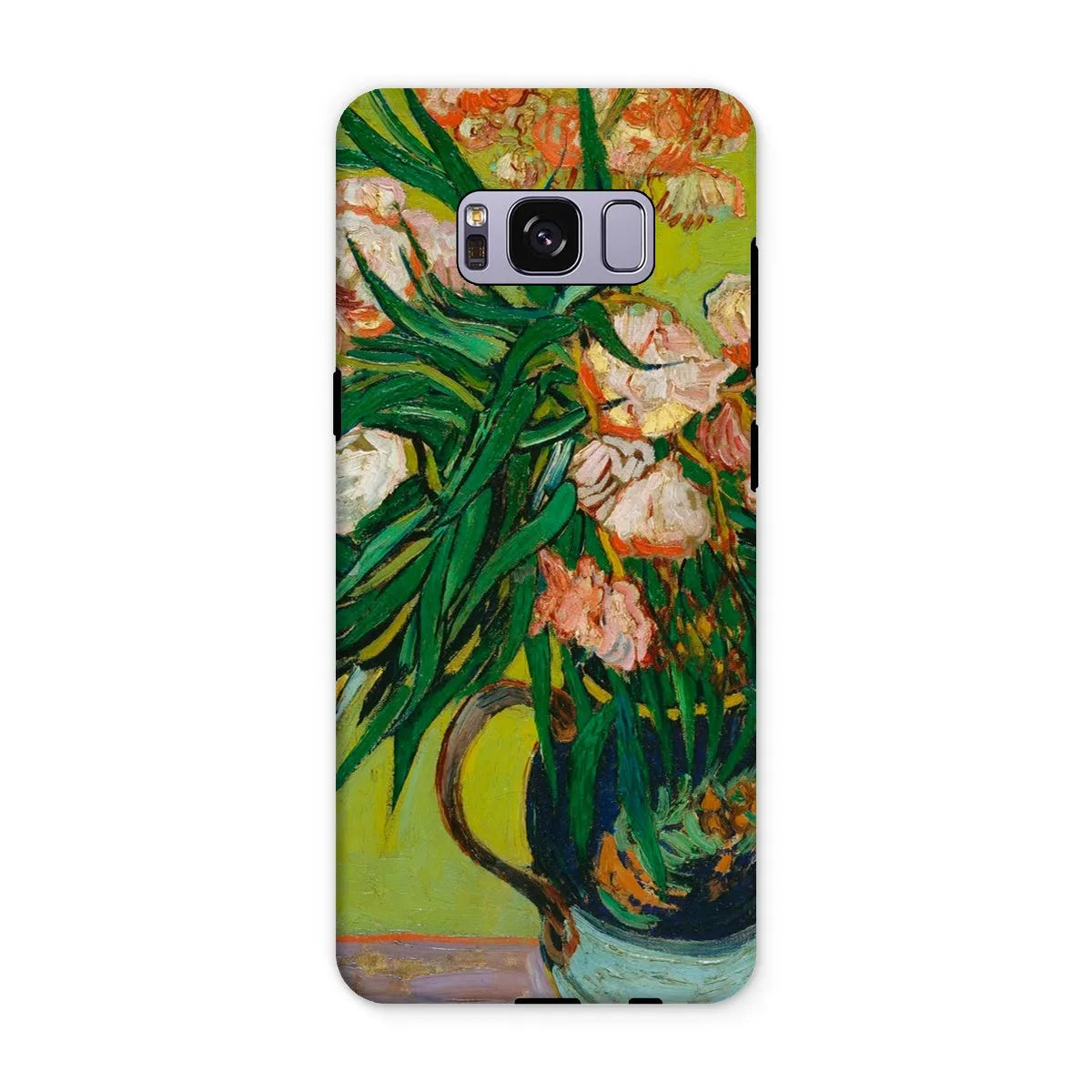 Pink Oleander Flowers Art Phone Case - Vincent Van Gogh - Samsung Galaxy S8 Plus / Matte - Mobile Phone Cases