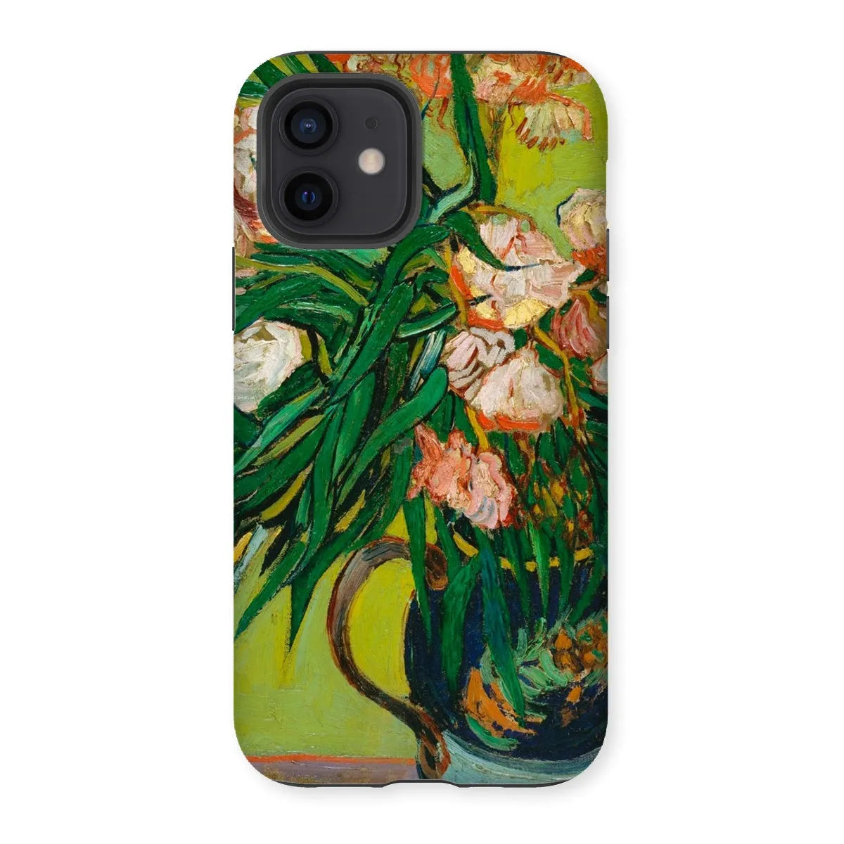 Pink Oleander Flowers Art Phone Case - Vincent Van Gogh - Iphone 12 / Matte - Mobile Phone Cases - Aesthetic Art