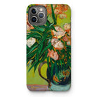 Pink Oleanders - Vincent Van Gogh Floral Iphone Case, 11 Pro Max / Matte, Iphone Case Colorful Floral Painting Irises Vase