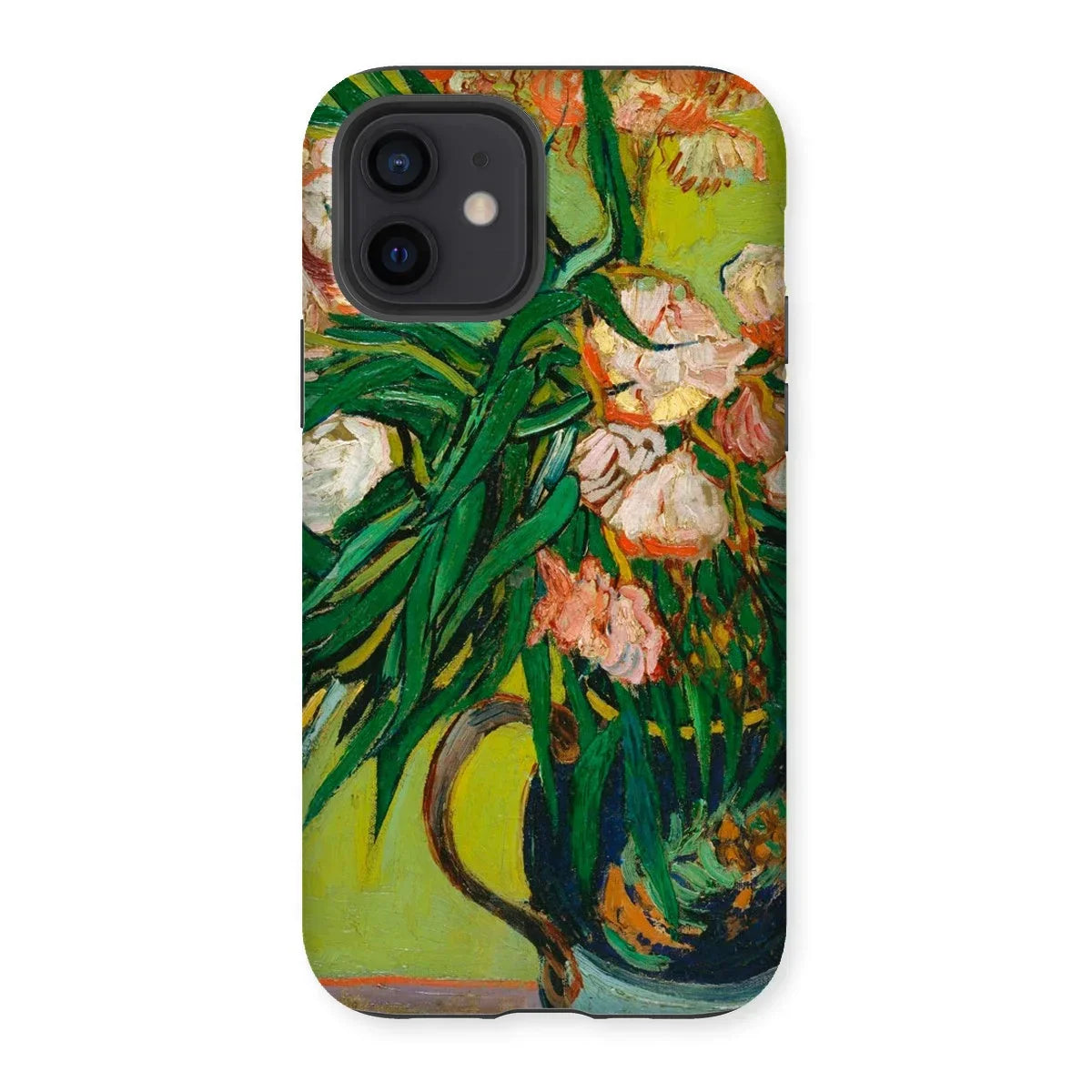 Pink Oleanders - Vincent Van Gogh Floral Iphone Case, 12 / Matte, Phone Case Colorful Floral Painting Design Inspired Post-impressionist
