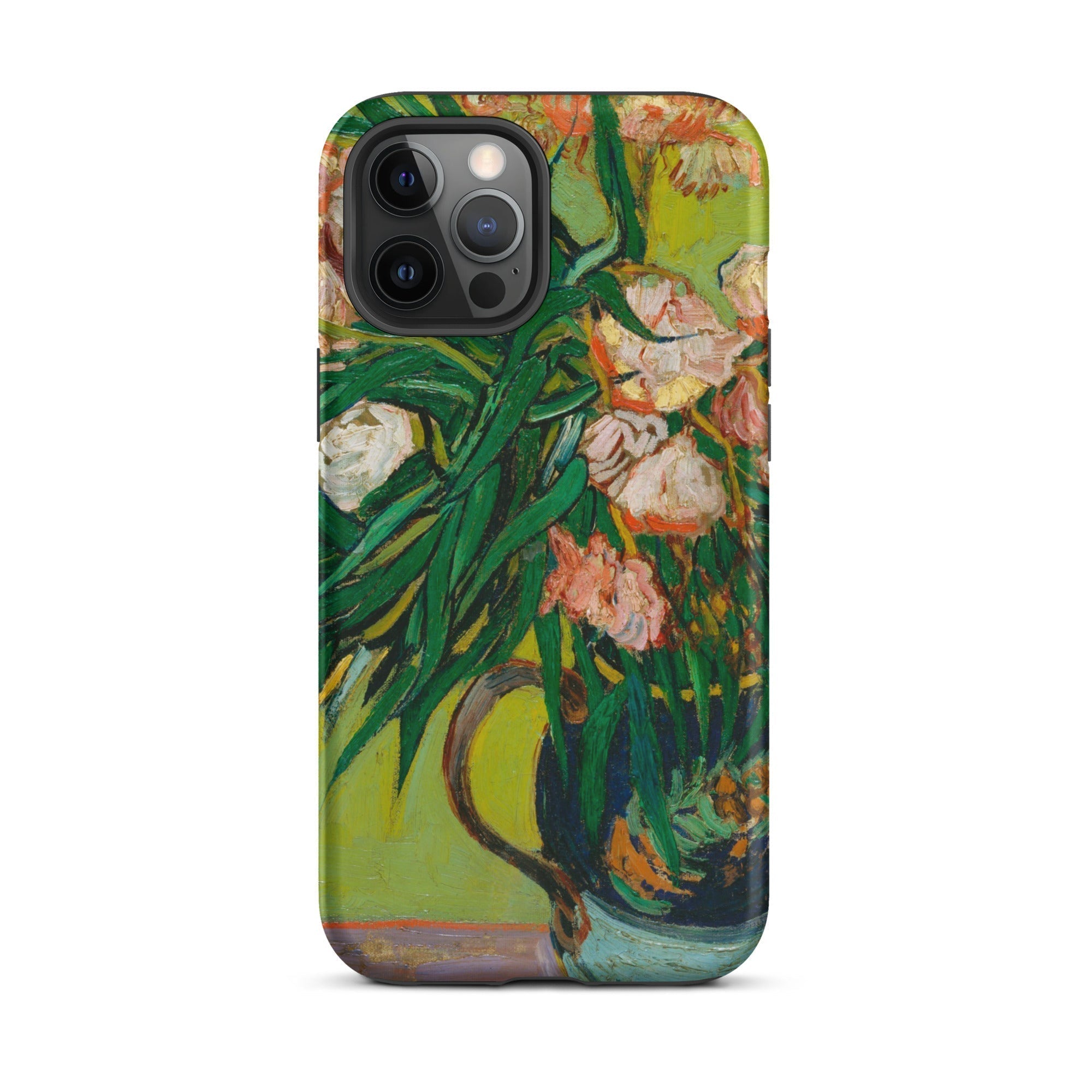 Pink Oleanders Vincent Van Gogh Floral Iphone Case, 12 Pro Max / Matte, Floral Patterned Phone Case