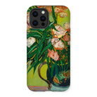 Pink Oleanders - Vincent Van Gogh Floral Iphone Case, 12 Pro Max / Matte, Phone Case Colorful Floral Painting Design Inspired