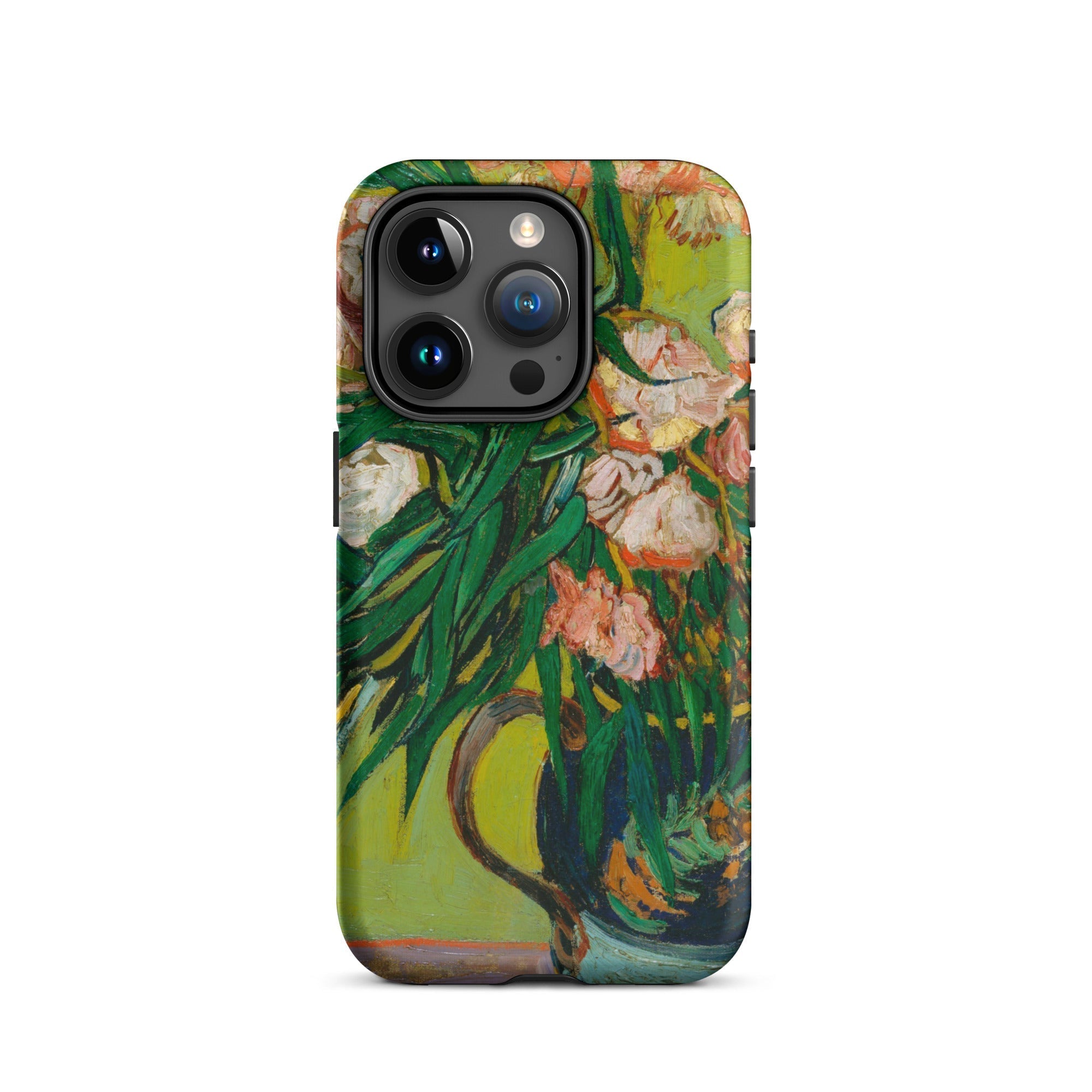 Pink Oleanders Vincent Van Gogh Floral Iphone Case, 15 Pro / Matte, Floral Art Phone Case