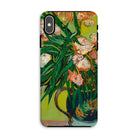 Pink Oleanders - Vincent Van Gogh Floral Iphone Case, Xs Max / Matte, Phone Case Colorful Floral Painting Design