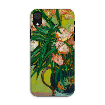 Pink Oleanders - Vincent Van Gogh Floral Phone Case Iphone Xr / Matte Phone Case Colorful Floral Painting Design Vincent Gogh, Gogh’s