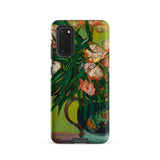 Pink Oleanders - Vincent Van Gogh Floral Phone Case Samsung Galaxy S20 / Matte Phone Case Vibrant Impressionistic Painting Pink White