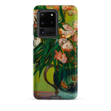 Pink Oleanders - Vincent Van Gogh Floral Samsung Case, Galaxy S20 Ultra / Matte, Smartphone Case Vibrant Floral Painting