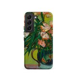 Pink Oleanders - Vincent Van Gogh Floral Samsung Case, Galaxy S22 / Matte, Phone Case Vibrant Gogh-style Floral Painting