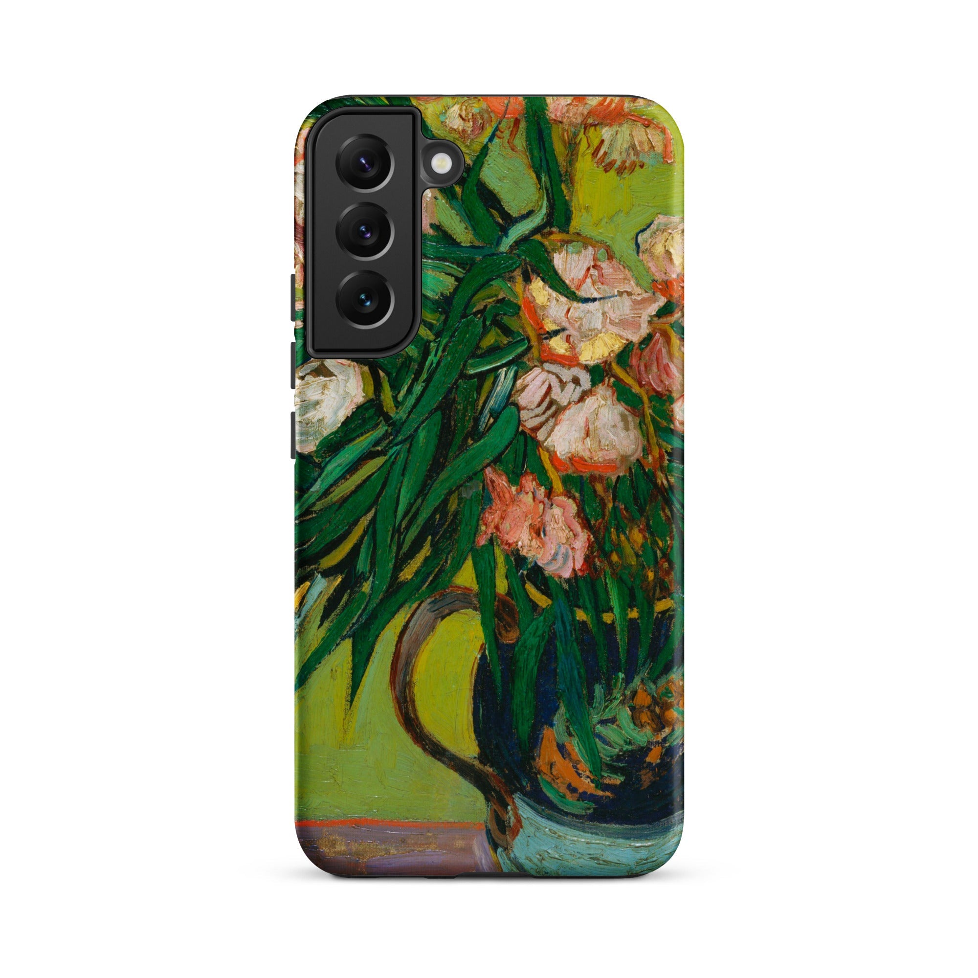 Pink Oleanders Vincent Van Gogh Floral Samsung Case, Galaxy S22 Plus / Matte, Samsung Galaxy S22 Phone Case Gogh’s Vase