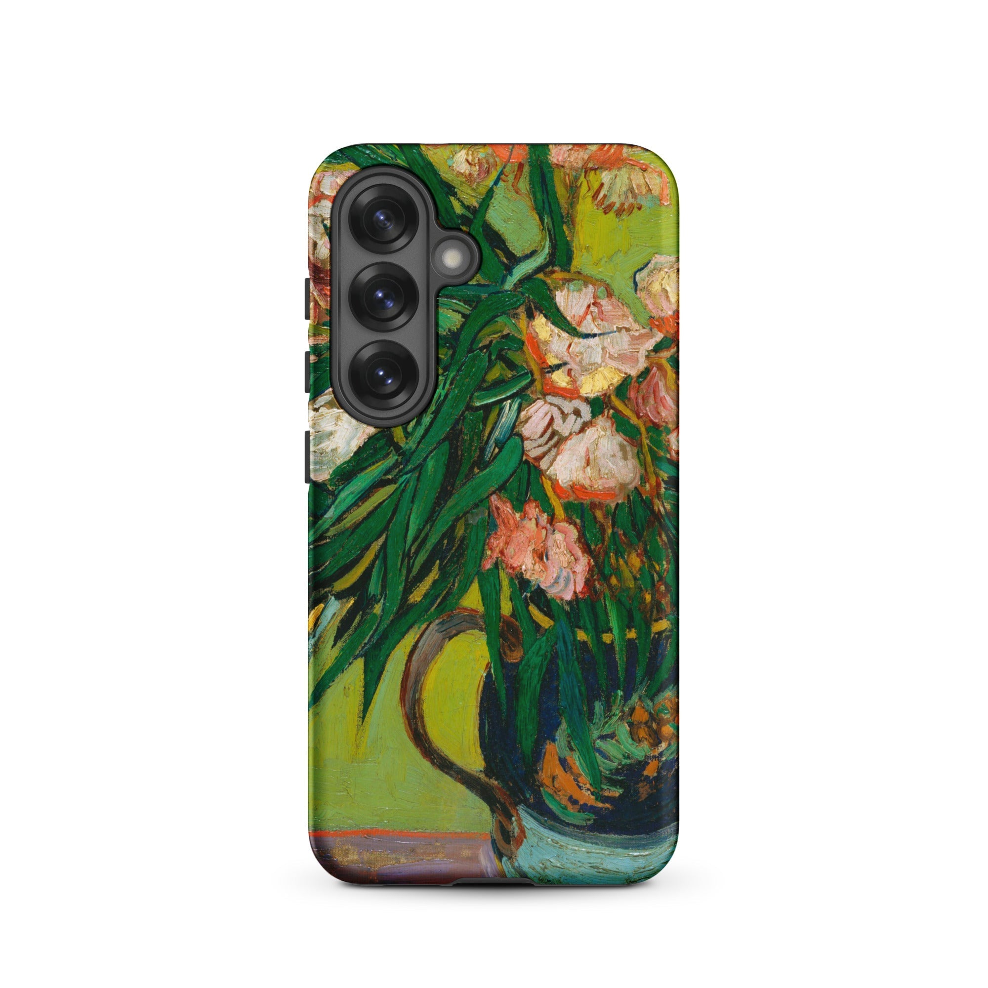 Pink Oleanders Vincent Van Gogh Floral Samsung Case, Galaxy S25 / Matte, Phone Case Gogh’s Oleanders Painting