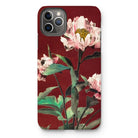 Pink Peonies - Kazumasa Ogawa Floral Iphone Case, 11 Pro Max / Matte, Iphone Case Floral Design Pink Peonies Deep Red