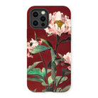 Pink Peonies - Kazumasa Ogawa Floral Iphone Case, 13 Pro / Matte, Floral-patterned Iphone Case Pink Peonies Deep Red Background