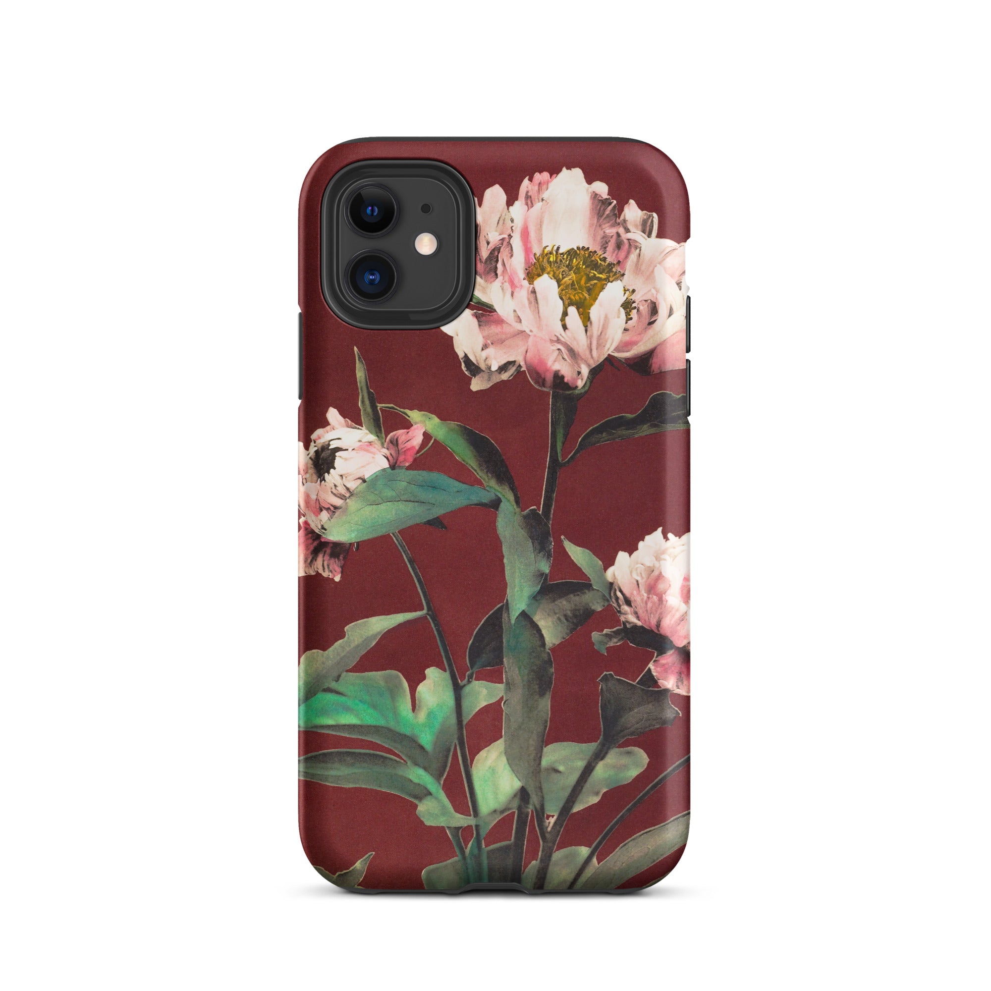 Pink Peonies Ogawa Kazumasa Floral Iphone Case, 11 / Matte, Floral Patterned Phone Case