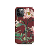 Pink Peonies - Ogawa Kazumasa Floral Iphone Case, 12 Pro / Matte, Floral-patterned Phone Case