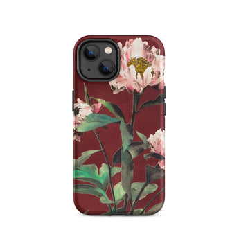 Pink Peonies - Ogawa Kazumasa Floral Iphone Case, 14 / Matte, Floral-patterned Iphone Case